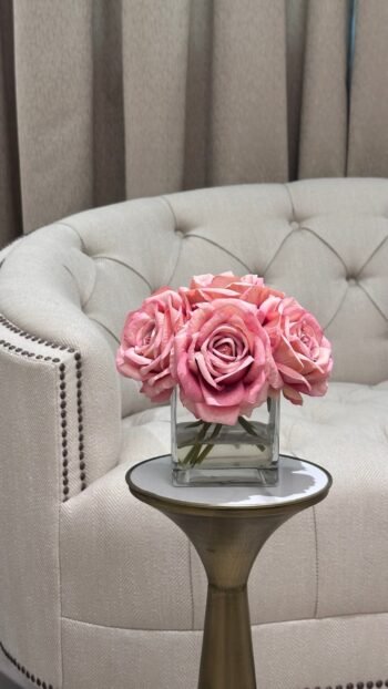 فازه ورد صناعي ( تسليم فوري )